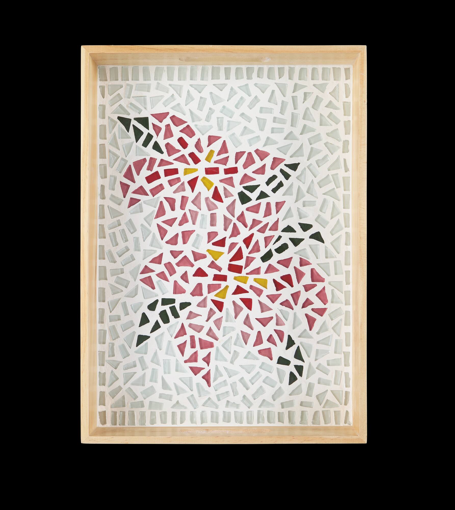 10" x 14" Pink Flowers Mosaic Tray Kit by Make Market®